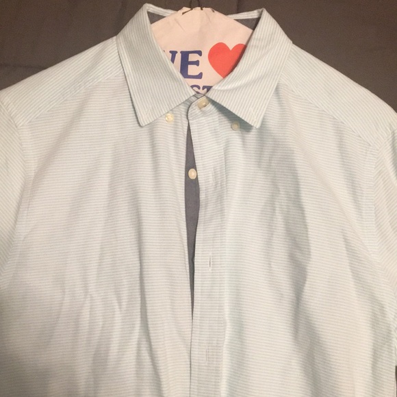 Light Blue Nautica Small Classic Fit Button Down - Picture 4 of 4